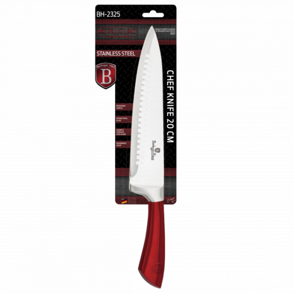 Нож поварской BerlingerHaus Бордовый Metallic Line BH-2325 20Cm